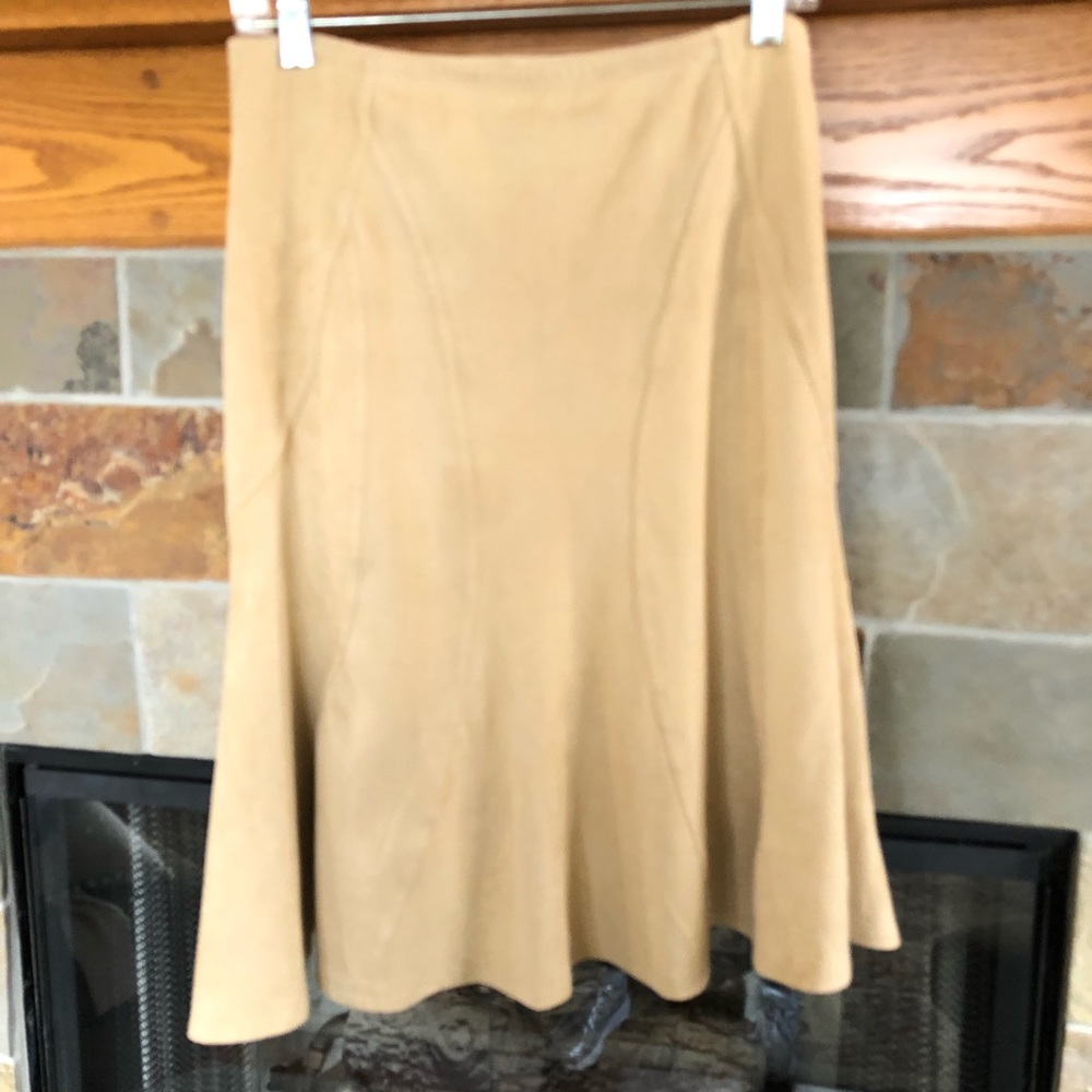 LAPIS Suede Like Fabric, Camel Colored, Sz Medium